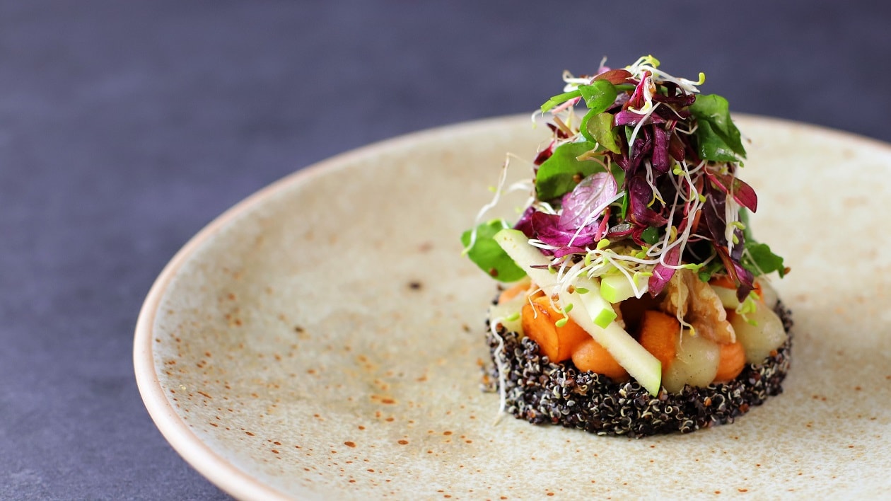 Quinoa, Sweet Potato, Walnut & Apple Salad Recipe